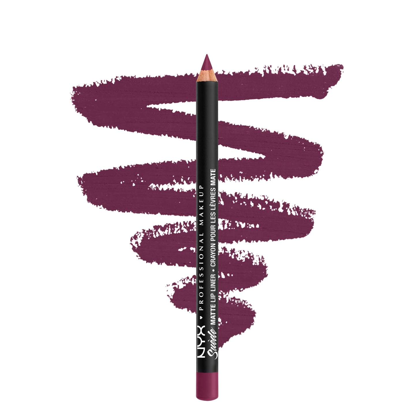 NYX PROFESSIONAL MAKEUP Suede Matte Lip Liner, Velvety-Smooth, Long-Lasting Formula For A Defined Lip Makeup Look - Girl Bye (Purple) Beauty & Personal Care NYX PROFESSIONAL MAKEUP