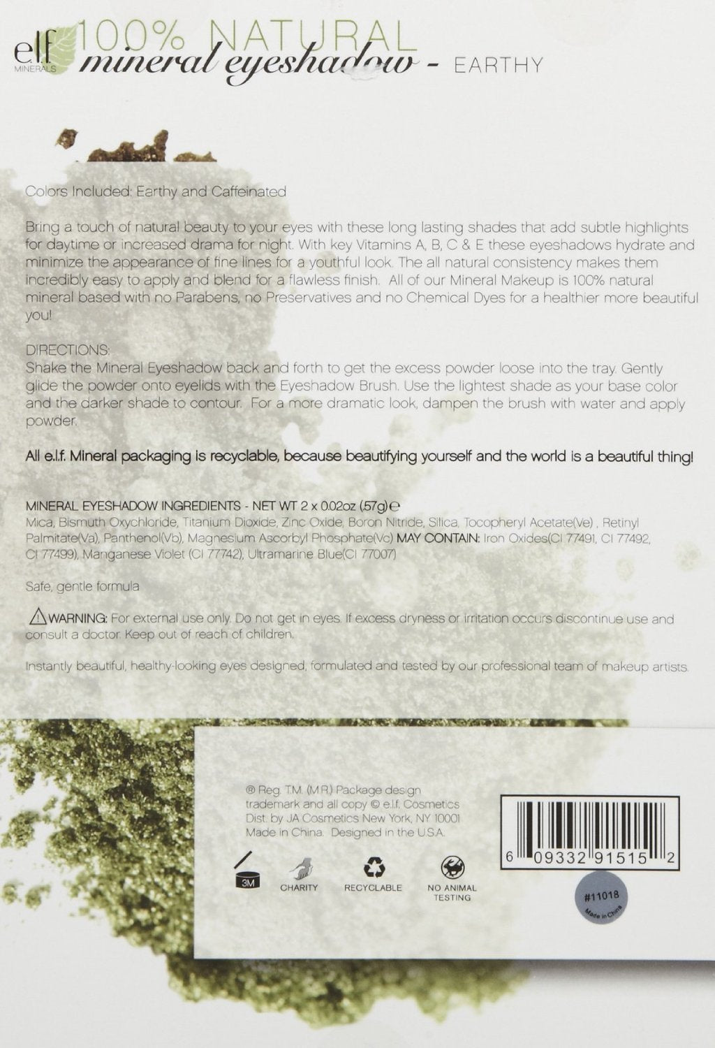 e.l.f. Mineral Eyeshadow Set, Earthy Beauty & Personal Care e.l.f.