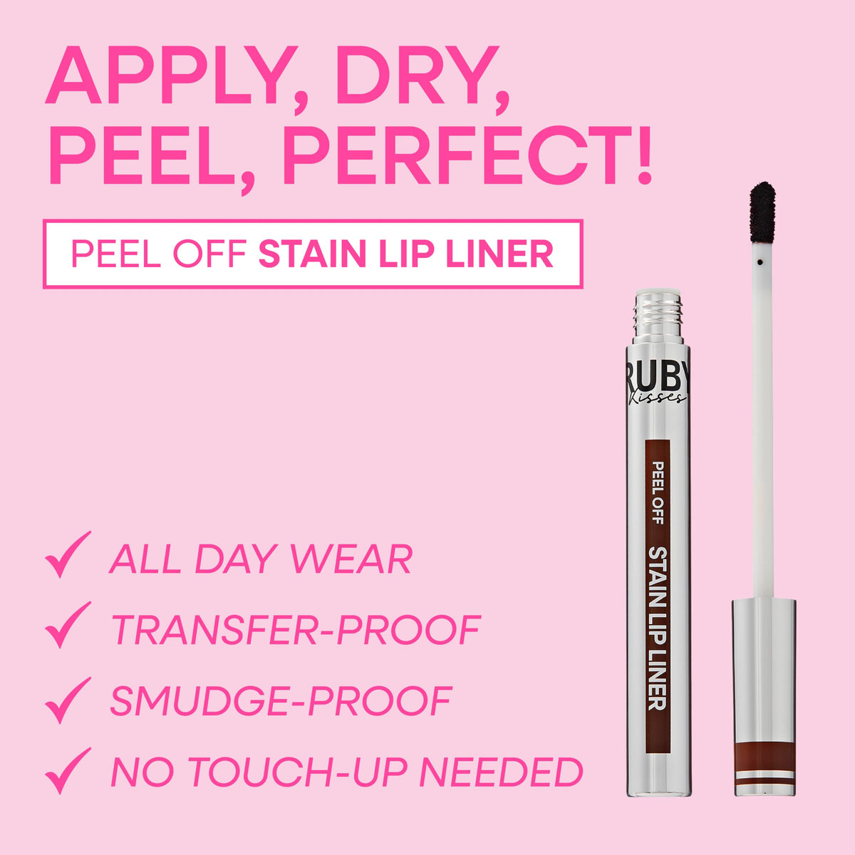 Ruby Kisses Lip Liner Stain Peel Off Tint (RPO06)