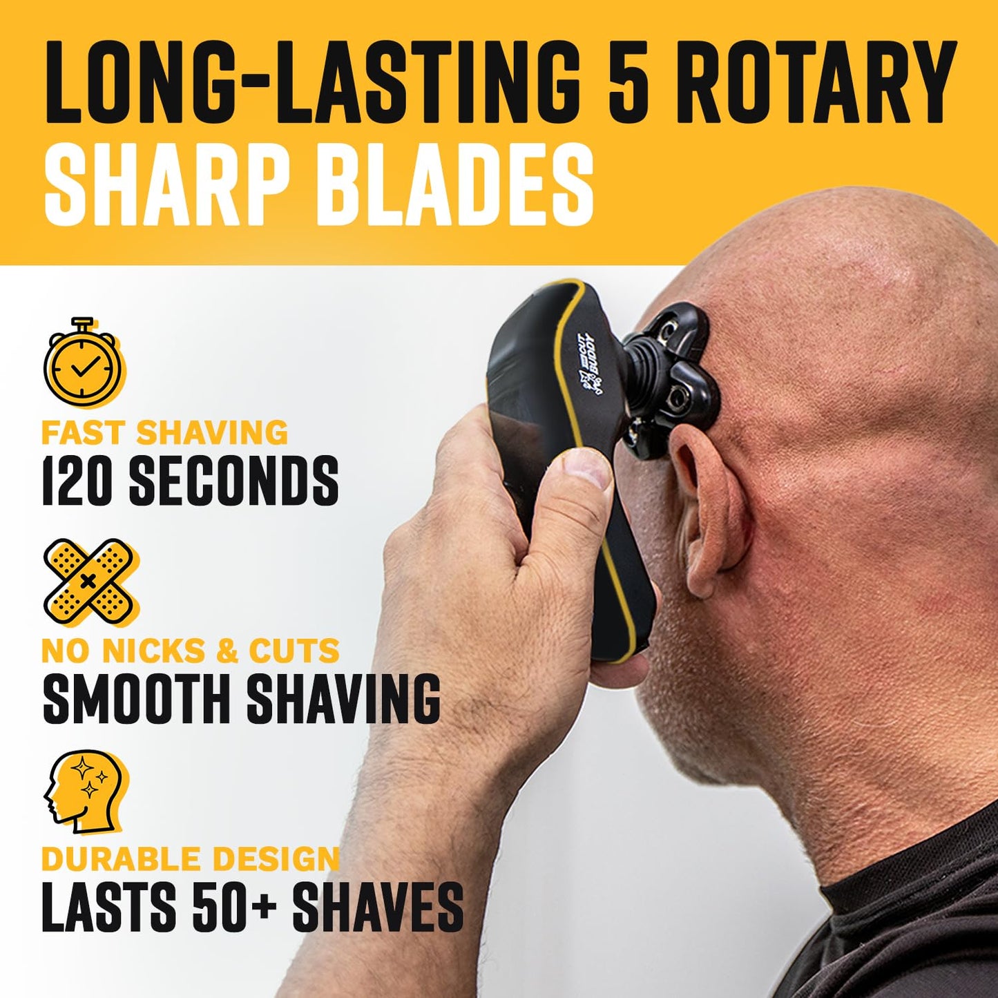Deluxe Replacement Rotary Shaver Head, Universal Fit for Most Rotary Shavers, Designed for Textured Hair, Easy to Clean, The Cut Buddy Beauty and Personal Care The Cut Buddy