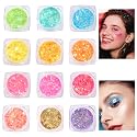 Glow in the Dark Face & Body Glitter Gel - 12 Colors Chunky Holographic Glitter for Hair, Body, Festival, Party, Rave Makeup, Washable Cosmetic Beauty & Personal Care Ultikare