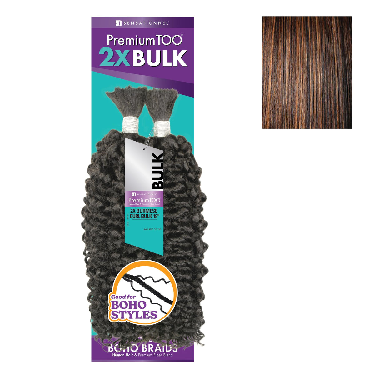 Sensationnel PremiumToo Bulk Weaving-2X Burmese Curl,18 inch, S1B/30