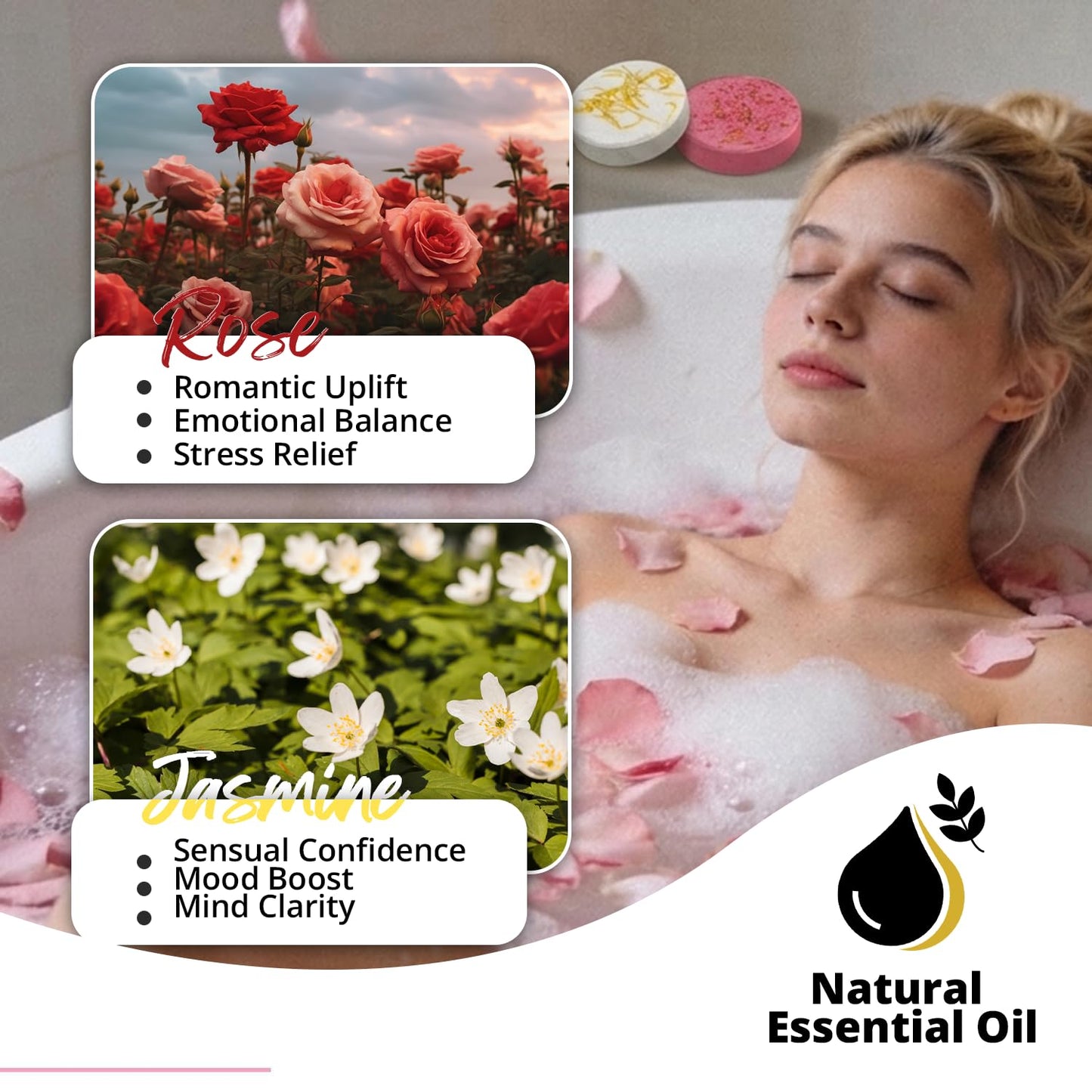 Shower Steamers Aromatherapy SWCANDY 8 Pack Gifts for Mom - Wife, Daughter, Grandma, Women, Sister and Teen Girls Natural Essential Oils Home Spa Self Beauty and Personal Care SWCANDY