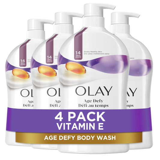 Olay Body Wash for Women, Age Defying with Vitamin E, 24hr Moisturizing, Hydrating & Refreshing, B3 Vitamin Complex, Free of Parabens & Phthalates Beauty & Personal Care Olay