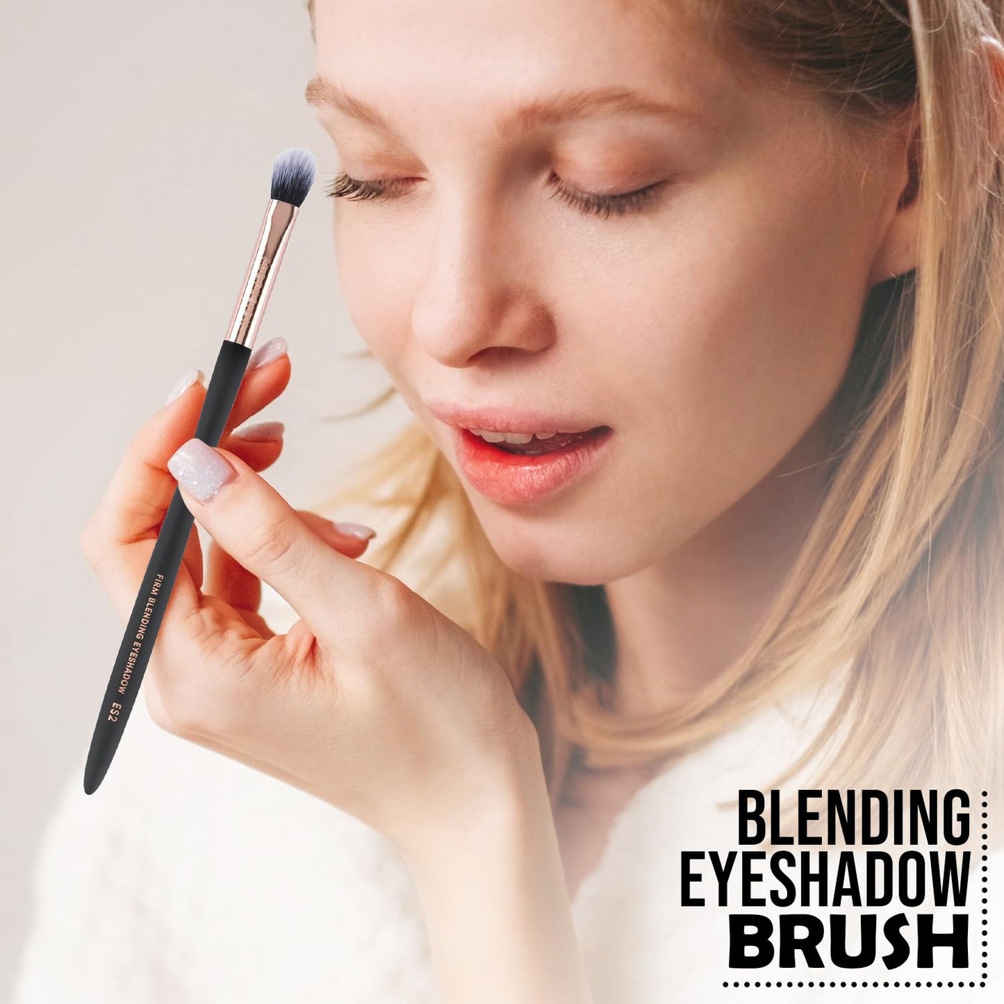 Profusion Cosmetics Firm Blending Eyeshadow Brush - Synthetic Fibers for Smooth Shading & Precision Blending, Waved handle Design, Vegan Beauty & Personal Care Profusion Cosmetics