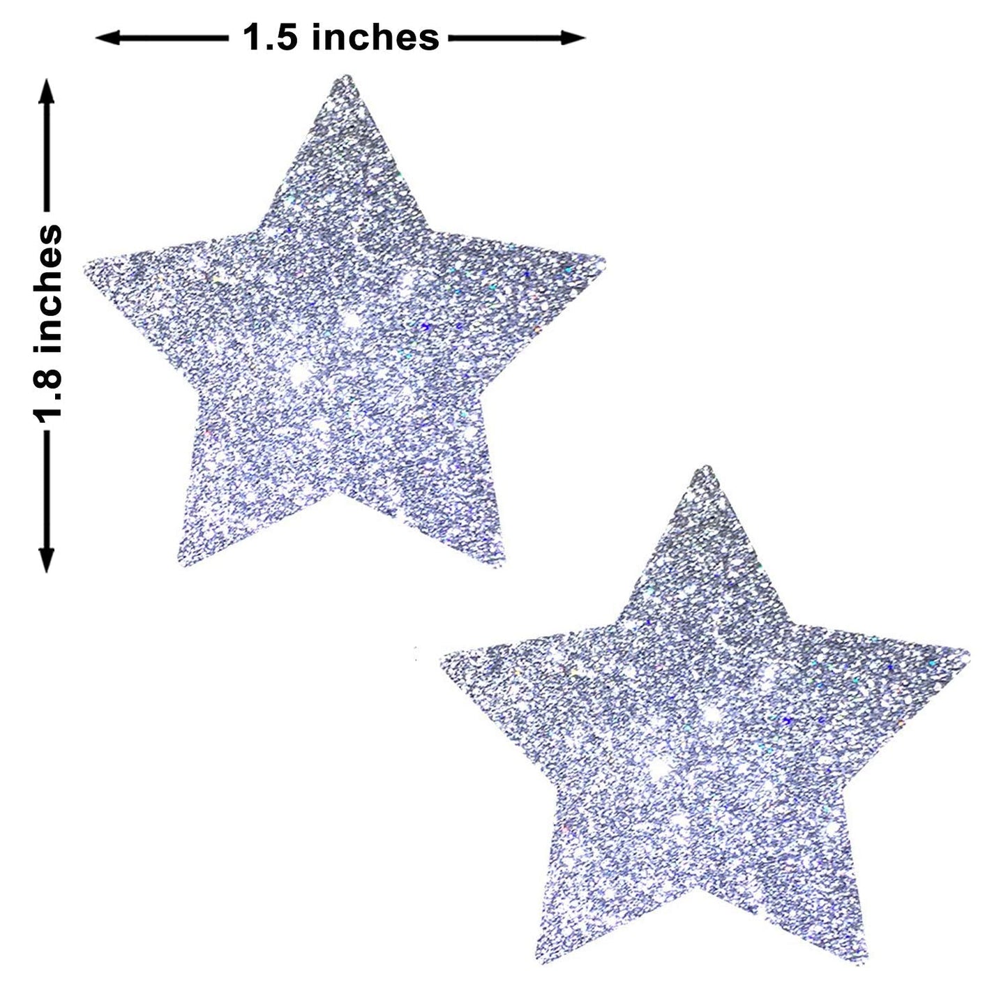 Neva Nude Silver Pixie Dust Starry Nights Bodistix - Glitter Body Stickers for Festivals, Raves, & Parties | Medical Grade Adhesive, Waterproof Beauty & Personal Care Neva Nude