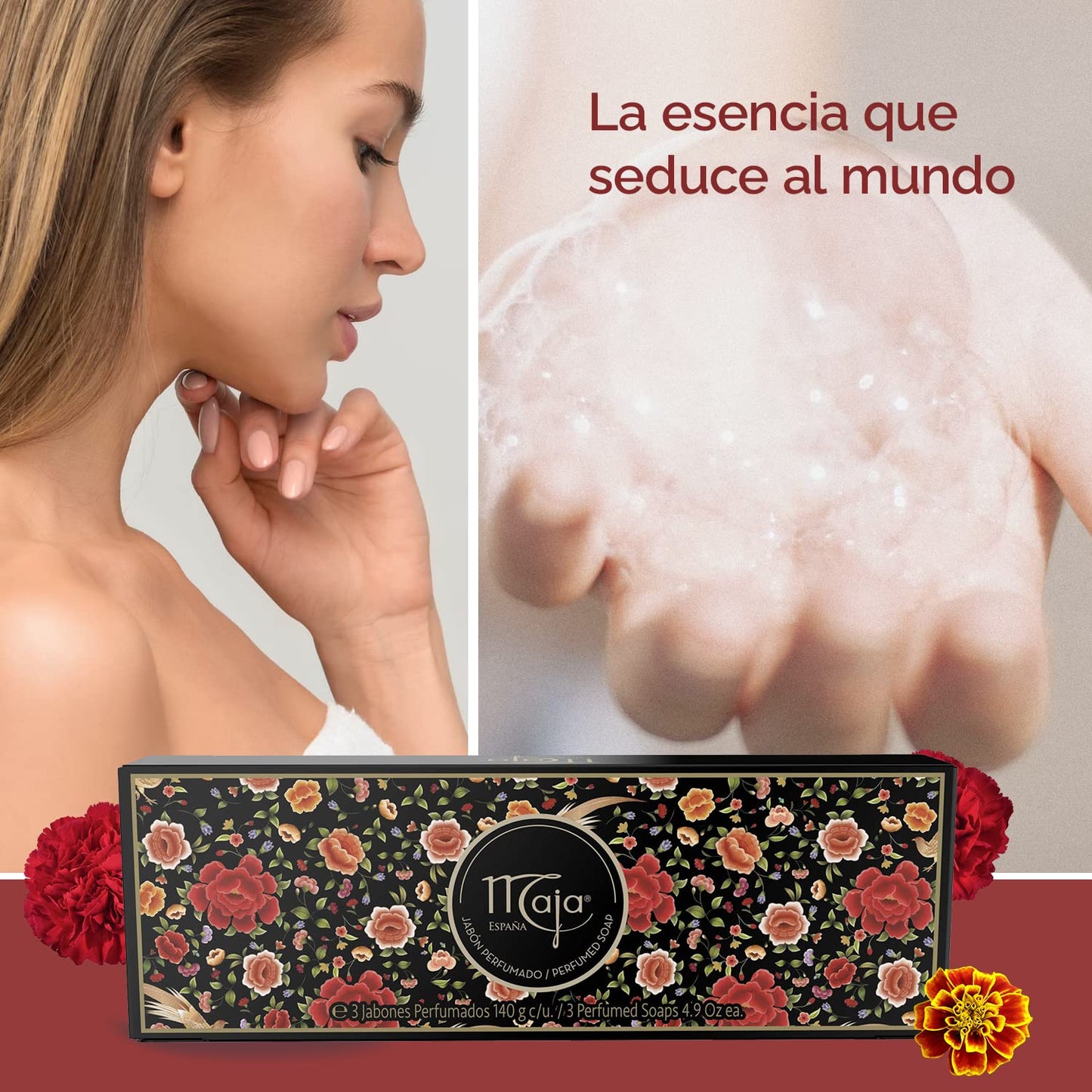 Myrurgia Maja for Women - 3 x 4.9 oz Soap Beauty & Personal Care Maja