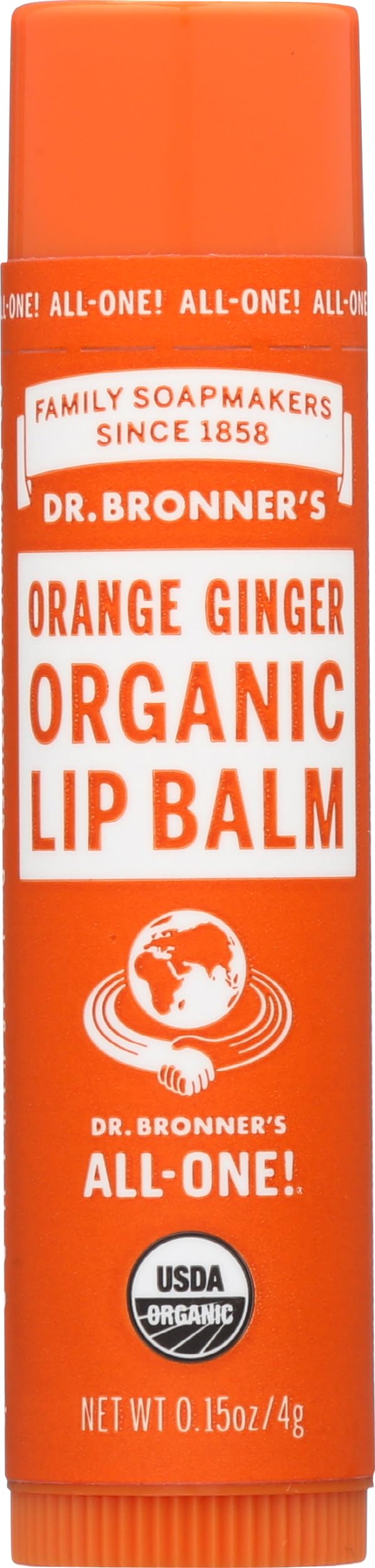 Dr Bronner's, Lip Balm Orange Ginger Organic, 0.15 Ounce Beauty and Personal Care Dr. Bronner's