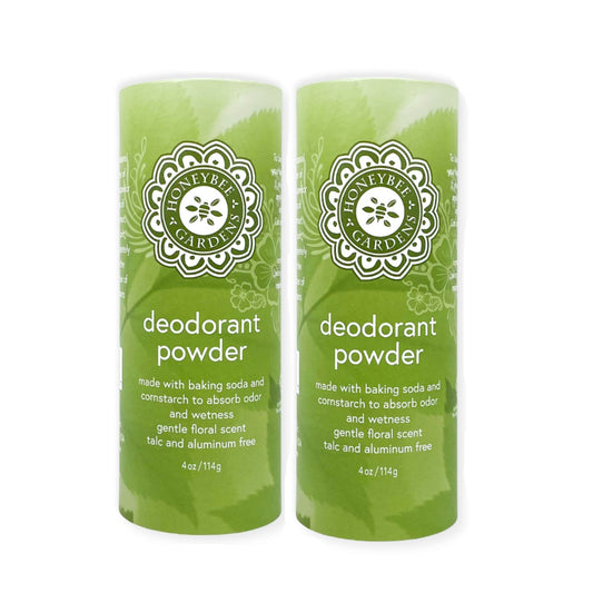 Honeybee Gardens Deodorant Powder 2 Pack, 4 oz Each - Aluminum Free & Talc Free Body Powder for Men & Women, Multi-Use for Underarms, Feet & Chafing Beauty and Personal Care Honeybee Gardens