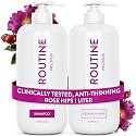 Routine Wellness 1 Liter Anti-Thinning Volumizing Shampoo and Conditioner Set for Thinning Hair & Hair Loss - Grow Your Confidence with Biotin & DHT Beauty & Personal Care Routine Wellness