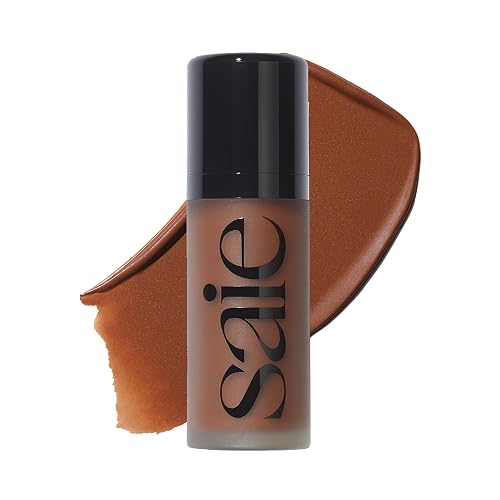 Saie Dew Bronze - Hydrating Liquid Bronzer Stick For a Sun Kissed Glow - Liquid Contour Stick Infused with Nourishing Skin Care Ingredients - Sculpted Beauty & Personal Care Saie