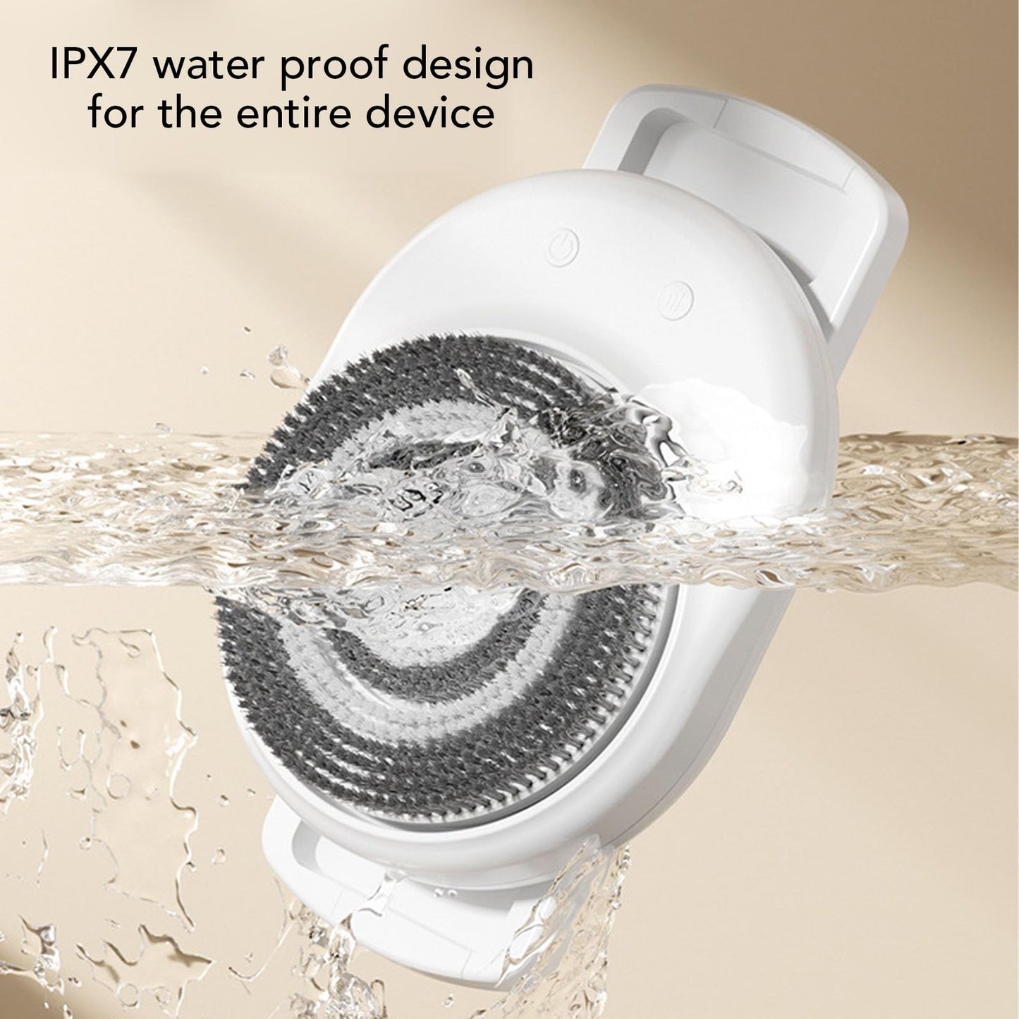 BRRNOO Wall Mounted Body Brush, Electric Shower Brush with Sliding Rail and 3 Rotating Heads, Adjustable Height up to 25.19 Inches, 3 Speed Settings Beauty and Personal Care Brrnoo