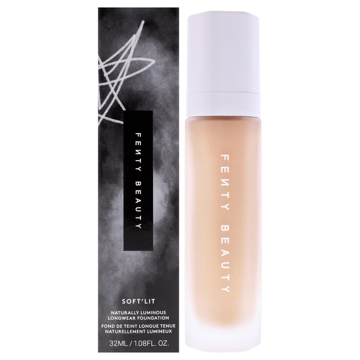 Soft Lit Naturally Luminous Longwear Foundation - 280 Medium Warm Neutral by Fenty Beauty for Women - 1.08 oz Foundation