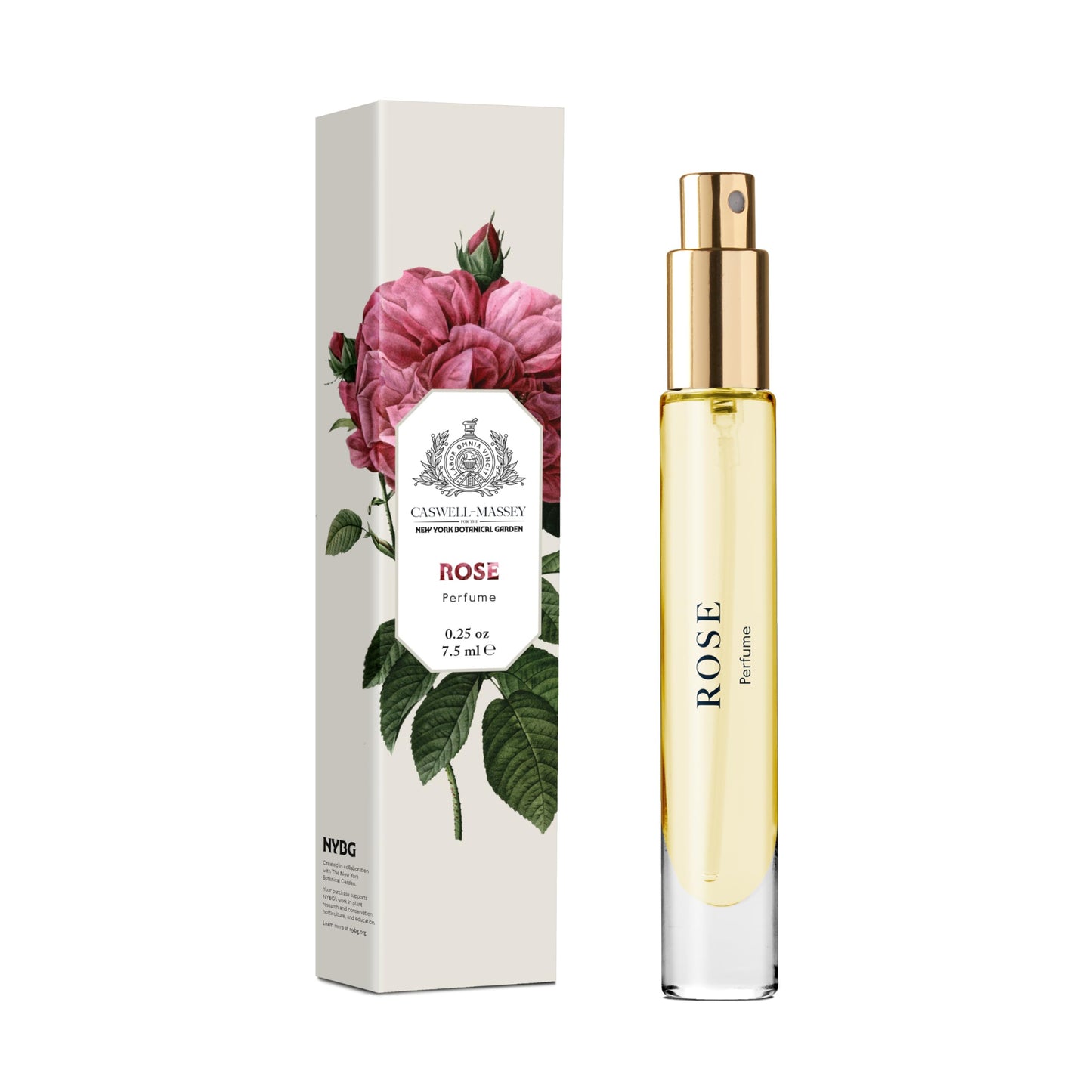 Caswell-Massey Rose Perfume Spray, Classic Floral for Women with Wild Fig, Currant, and Rose, Made in USA, 0.25 Oz Beauty & Personal Care Caswell-Massey