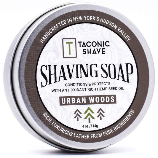 Taconic Shave Barbershop Quality Shaving Soap with Anti-Oxidant Rich Natural Oils - Large 4 Ounce (3 Inch Puck) - Excellent forr All Skin Types (Urban Beauty and Personal Care Taconic Shave