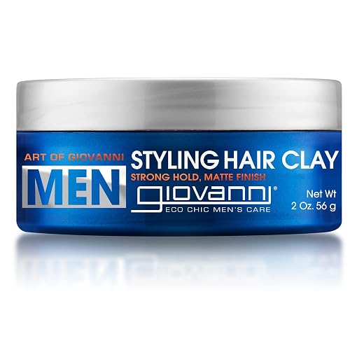 GIOVANNI Men Cedarwood Clay Hair Styling Paste - Strong Hold Matte Hair Formula for Men, Texturizing & Defining Hair Styling Paste for Sculpting Beauty & Personal Care GIOVANNI