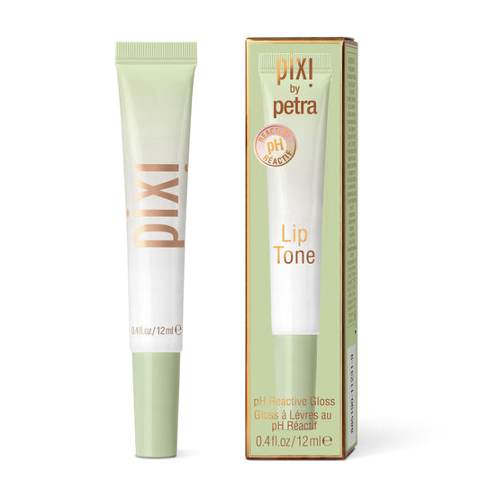 Pixi Beauty LipTone pH Reactive Lip Gloss in SnowPearl | Color Changing Tinted Lip Balm with Rosehip Oil & Shea Butter | Non-Sticky Mirror-Shine Beauty & Personal Care Pixi