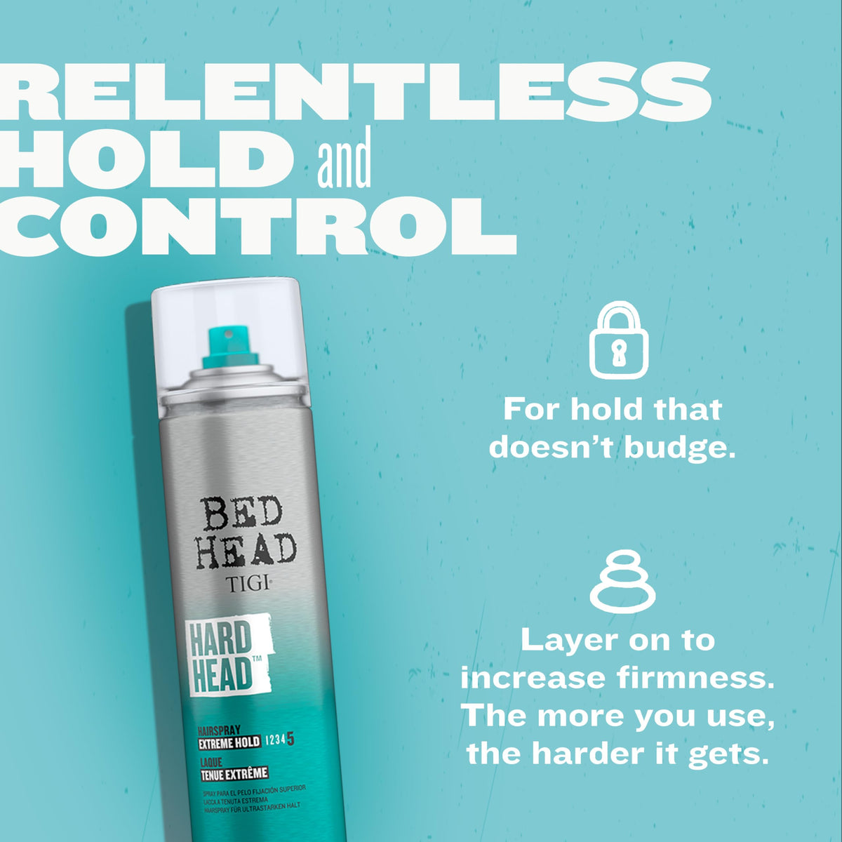 TIGI Bed Head Hard Head Hair Spray - Extra Strong Hold for All Day Style and All Hair Types, 11.7 oz Beauty & Personal Care TIGI