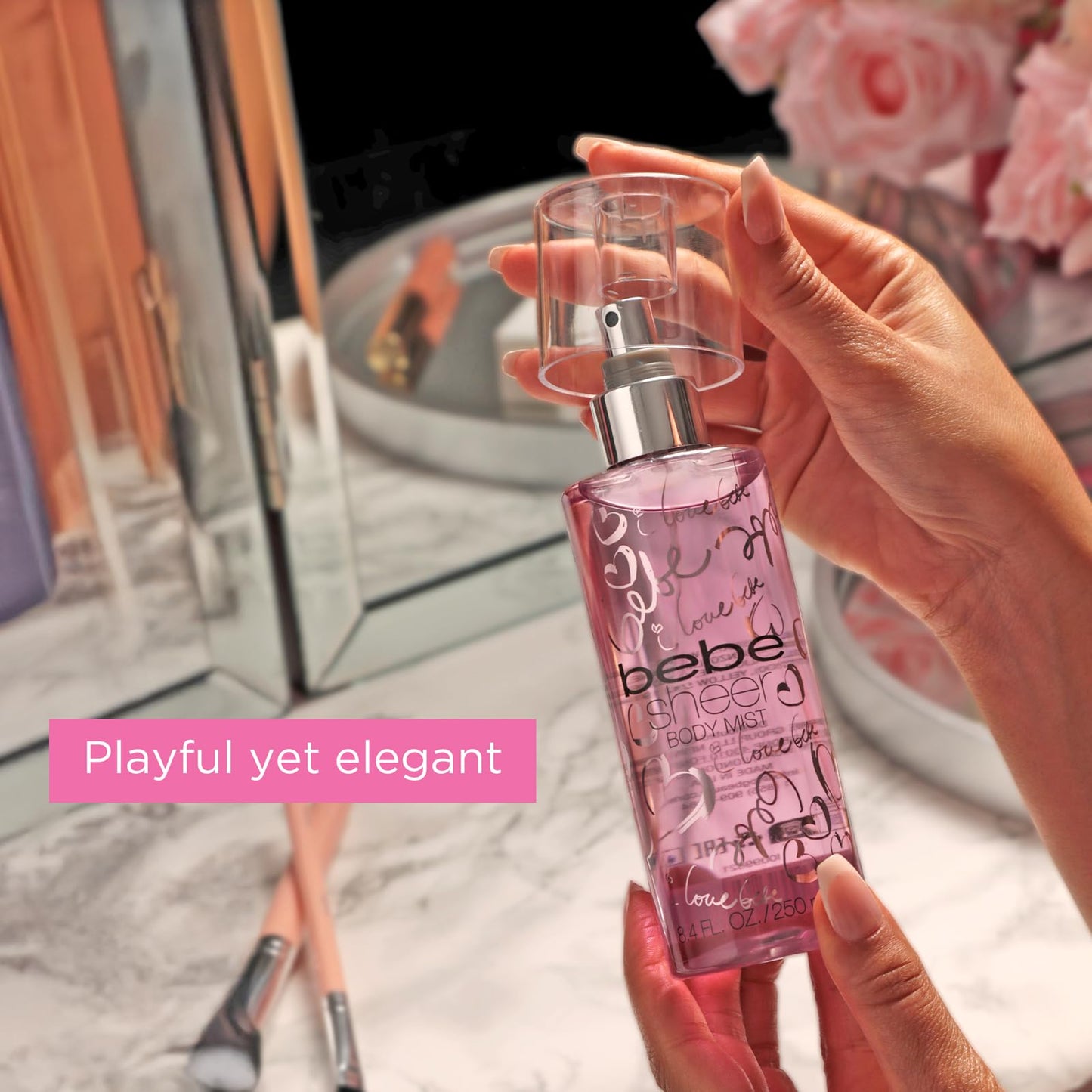 Bebe Sheer Body Mist - Body Spray for Women - Sensual and Flirtatious Womens Fragrance with Citrus Cocktail, Pink Peony and Sandalwood Notes - 8.4 oz Beauty & Personal Care bebe