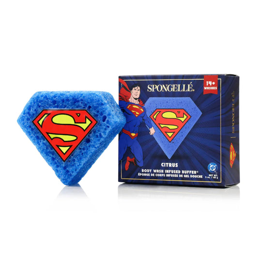 Spongellé Superman Citrus Body Buffer - DC Super Hero Collection Beauty and Personal Care SPONGELLÉ