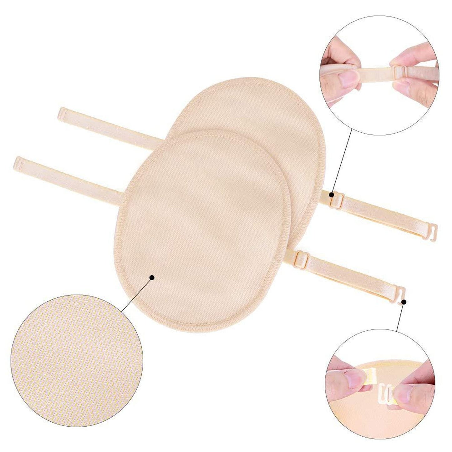 Underarm Reusable Armpit Breathable Comfortable Cotton Sweat Guard Armpit Sweat for Under Armpits Women and Men Beauty and Personal Care FILFEEL