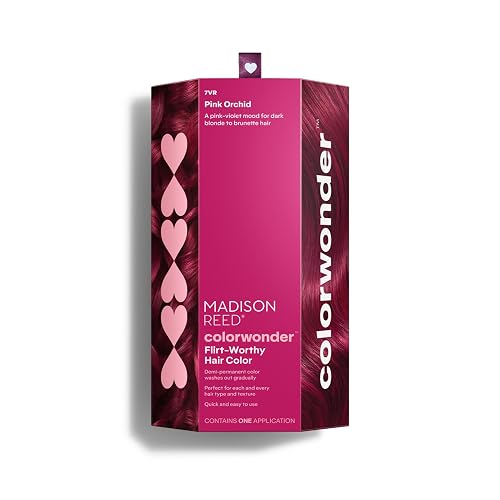 Madison Reed ColorWonder Demi-Permanent Hair Color Kit - 7VR Pink Violet (Pink Orchid) | Bold Pink-Violet Pop, Lasts 25 Washes, Ammonia-Free Beauty & Personal Care Madison Reed