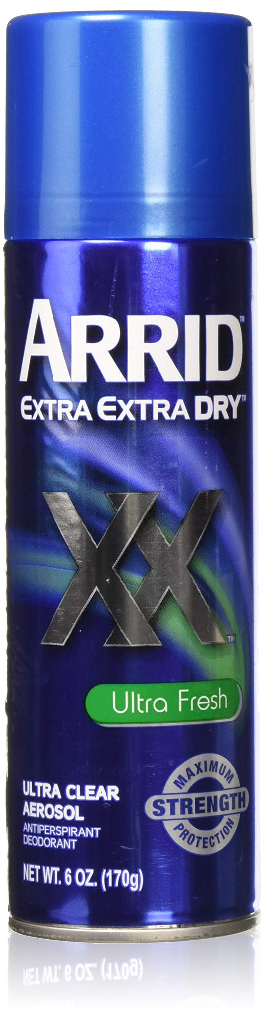 Arrid Xx U/Clr-U/Frsh Size 6z Arrid Extra Extra Dry Ultra Clear Ultra Fresh Aerosol Deodorant Beauty and Personal Care Arrid