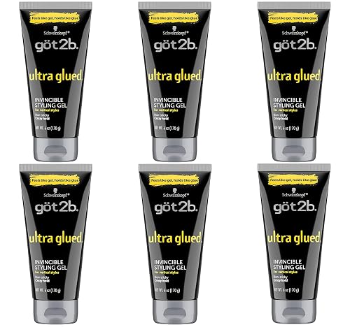 Got2b Ultra Glued Invincible Styling Gel, 6 oz (Pack of 6) Beauty & Personal Care Got2B