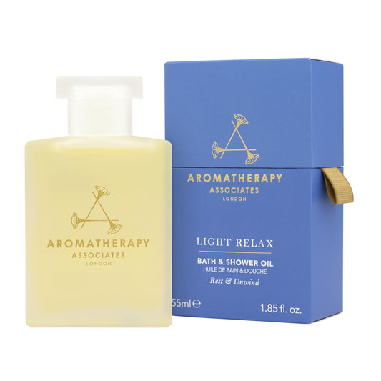 Aromatherapy Associates Light Relax Bath and Shower Oil, Natural Body Oil to Refresh Mind, Body and Spirit, Hydrating Body Oil Made with 3 Essential Beauty and Personal Care Aromatherapy Associates