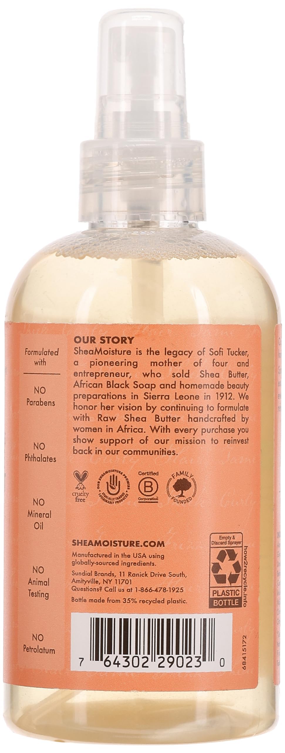 Shea Moisture Coconut & Hibiscus Hold & Shine Moisture Mist, 8 Ounce Beauty & Personal Care SheaMoisture