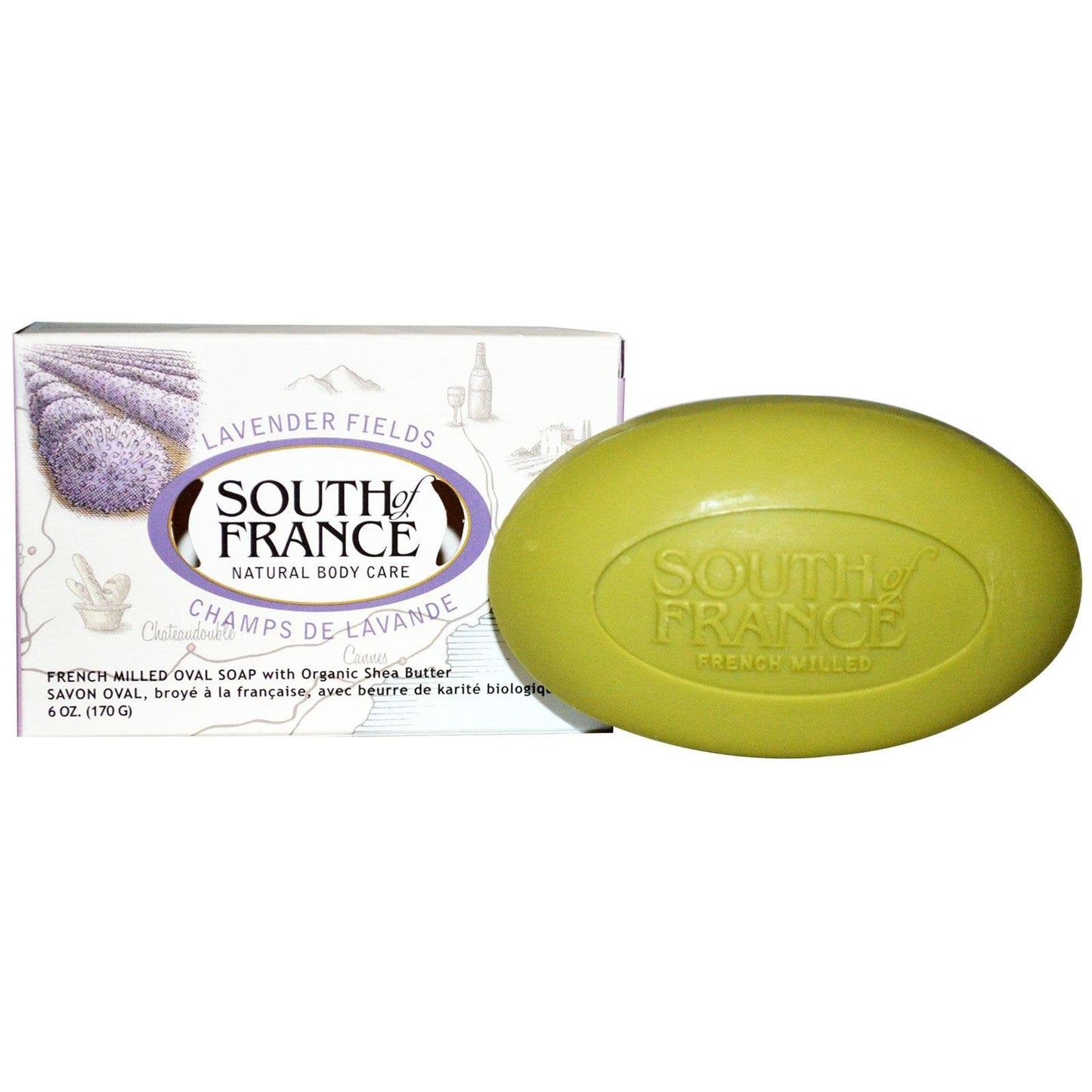 South of France Natural Bar Soap, Lavender, 6 Ounce Beauty & Personal Care South Of France