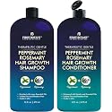 First Botany, Peppermint Rosemary Hair Regrowth and Anti Hair Loss Shampoo and Conditioner Set - Daily Hydrating, Detoxifying, Volumizing Shampoo Beauty & Personal Care First Botany