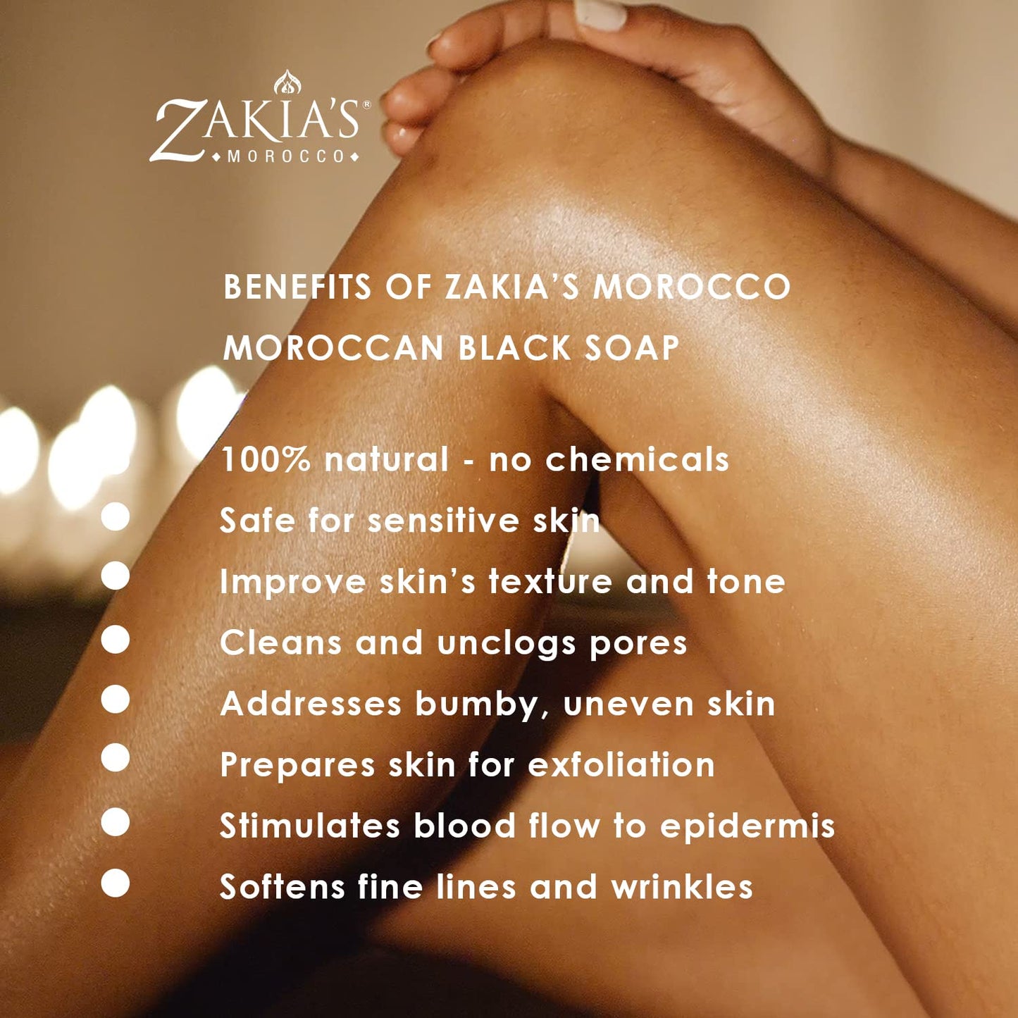 Zakia's Morocco Black Soap (Beldi Soap) with Orange Blossom - 100% natural Moroccan Black Soap, Body Scrub, Pure & Natural, Purifying, Cleansing Beauty & Personal Care Zakia's Morocco