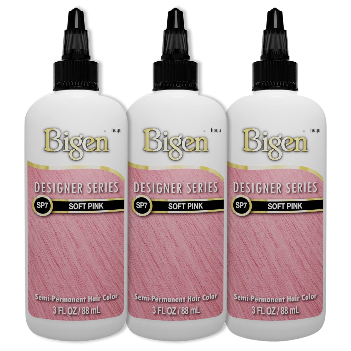 Bigen SP7 Soft Pink Designer Series Semi-Permanent Hair Color (pack of 3) Beauty & Personal Care Bigen