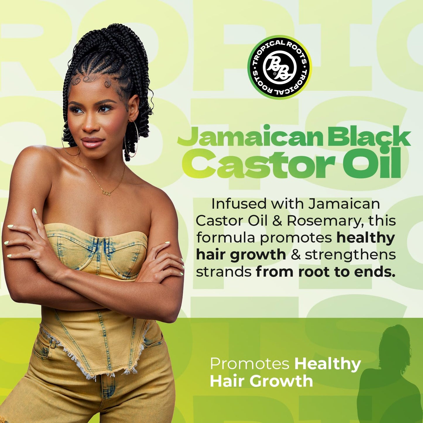 Bronner Brothers Tropical Roots Black Castor, OIL, Rosemary, 5 Fl Oz Beauty & Personal Care Bronner Bros