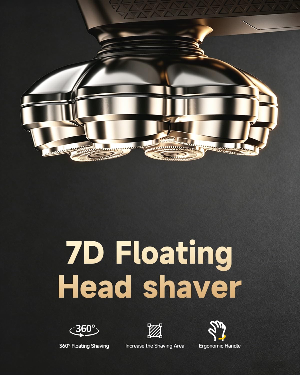 TEPOTZ Electric Head Shavers for Bald Men - Type-C Fast Charging with Travel Lock -Frost Silver Beauty and Personal Care TEPOTZ