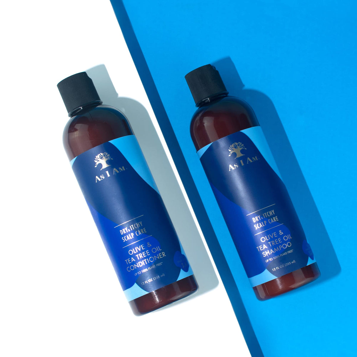 As I Am Dry & Itchy Scalp Care Shampoo - 12 ounce - Fights Dandruff and Seborrheic Dermatitis - Enriched with Zinc Pyrithione, Olive Oil, and Tea Tree