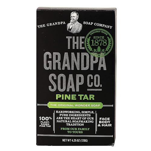 Grandpa's Soap Pine Tar 4.25 oz (Pack of 4) Beauty & Personal Care Grandpa's