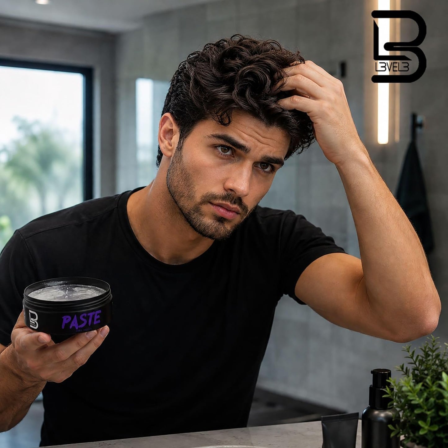 L3 Level 3 Hair Paste for Men - Long Lasting Hold Hair Styling Paste with Matte Finish - Adds Volume, Texture & Definition - Keratin Infused (Sample Beauty & Personal Care L3