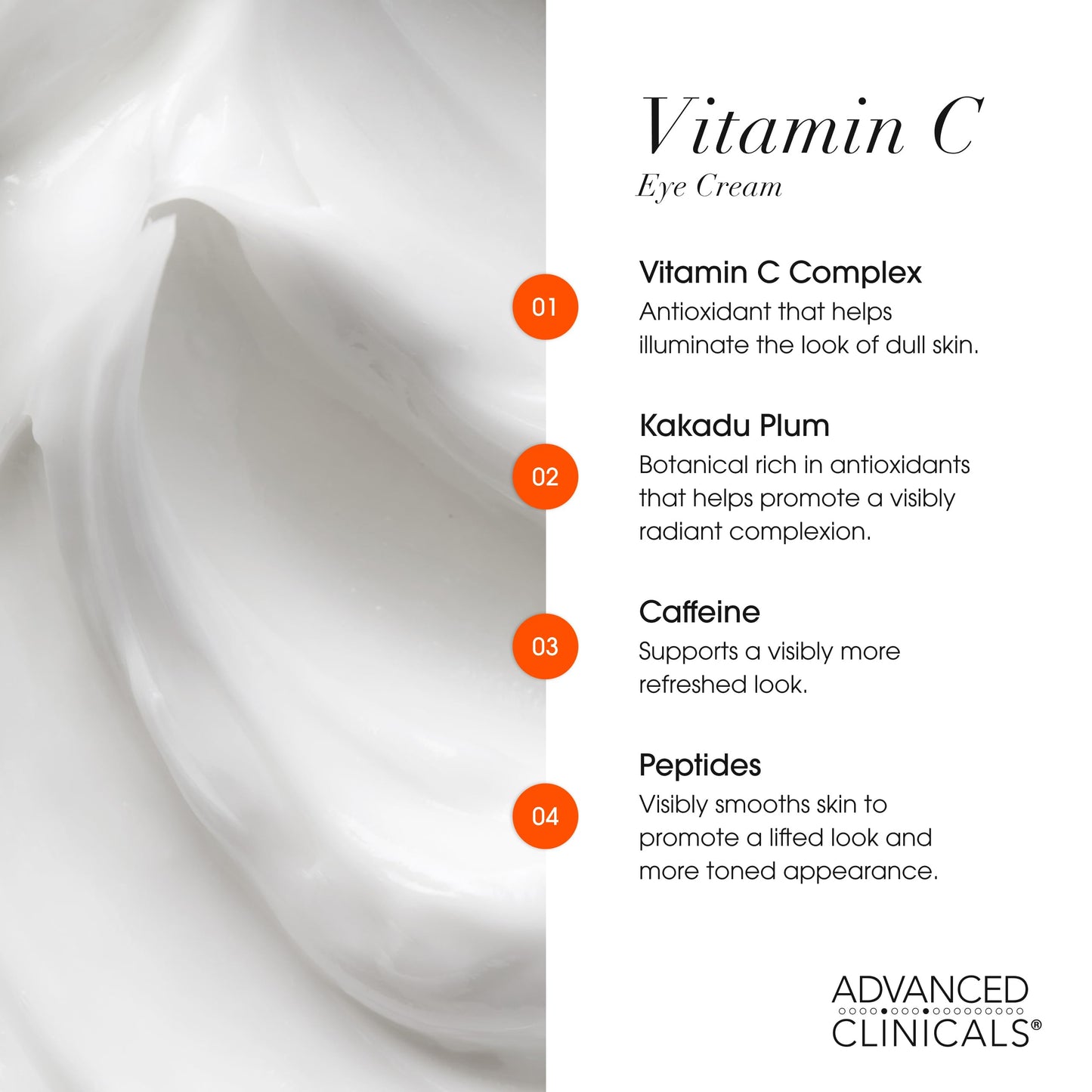 Advanced Clinicals Vitamin C + Caffeine Eye Balm Face Moisturizer | Under Eye Cream For Improving Appearance Of Dark Circles, Puffiness, Bags Under Beauty & Personal Care Advanced Clinicals