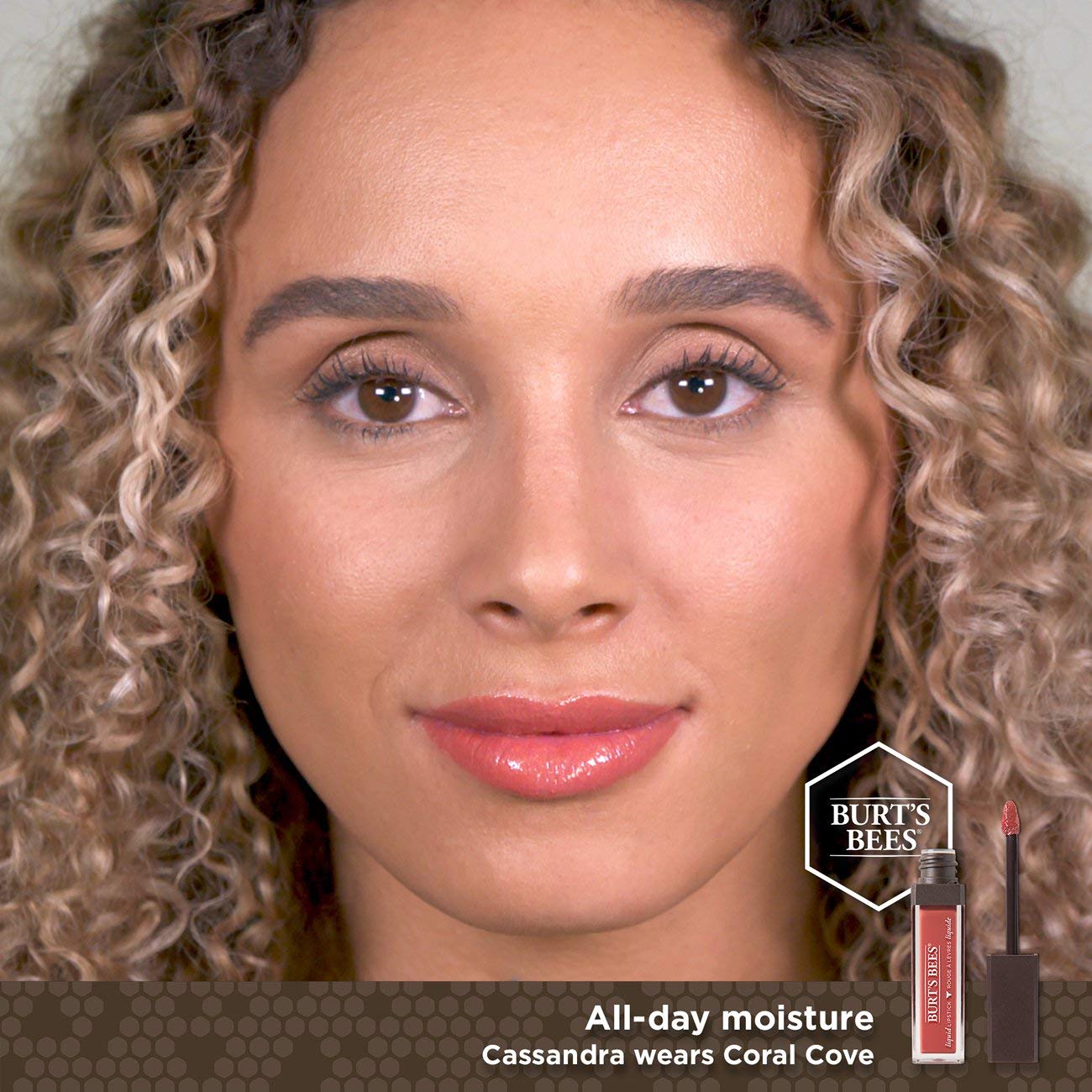Burt's Bees 100% Natural Moisturizing Liquid Lipstick, Coral Cove - 1 Tube Beauty & Personal Care Burt's Bees