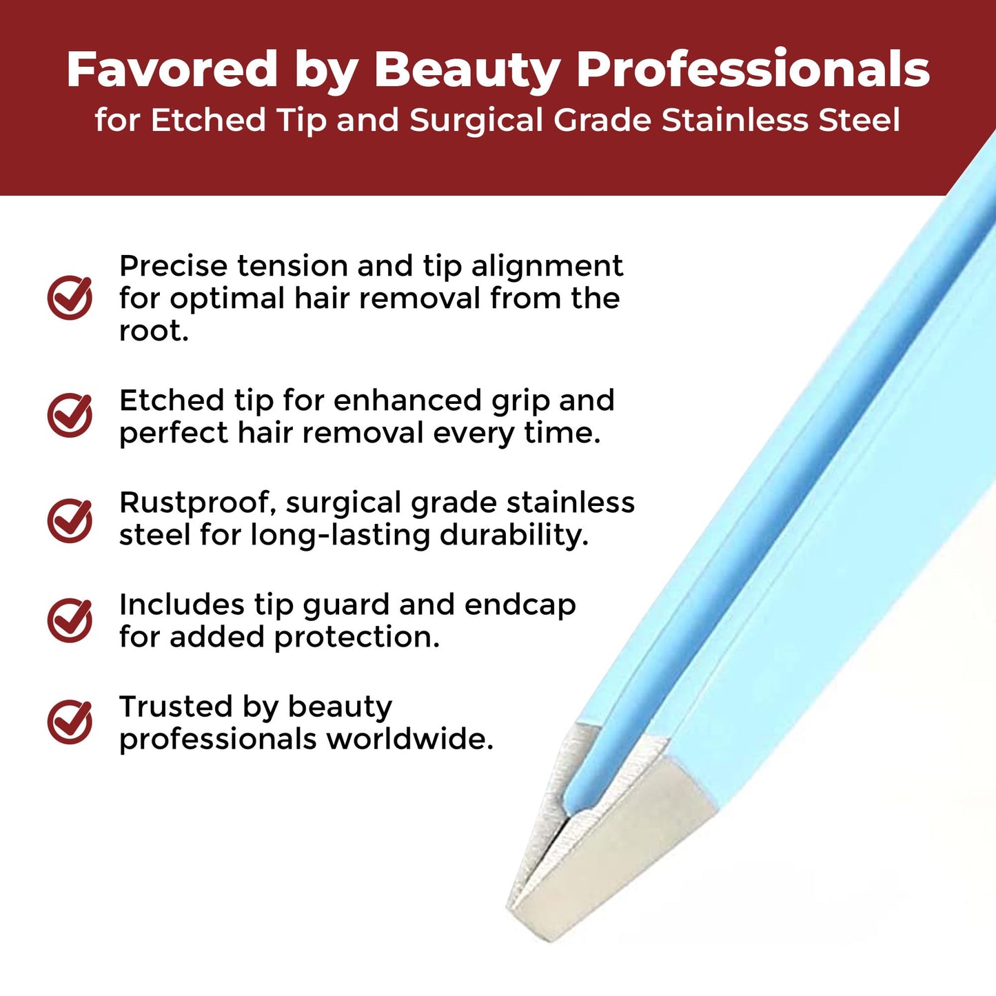 Venus by Regine Slant Tweezers - Handmade Precision Tool for Women & Men, 25-Degree Angle for Shaping Eyebrows & Grooming Facial Contours, Suitable Beauty & Personal Care Regine Switzerland