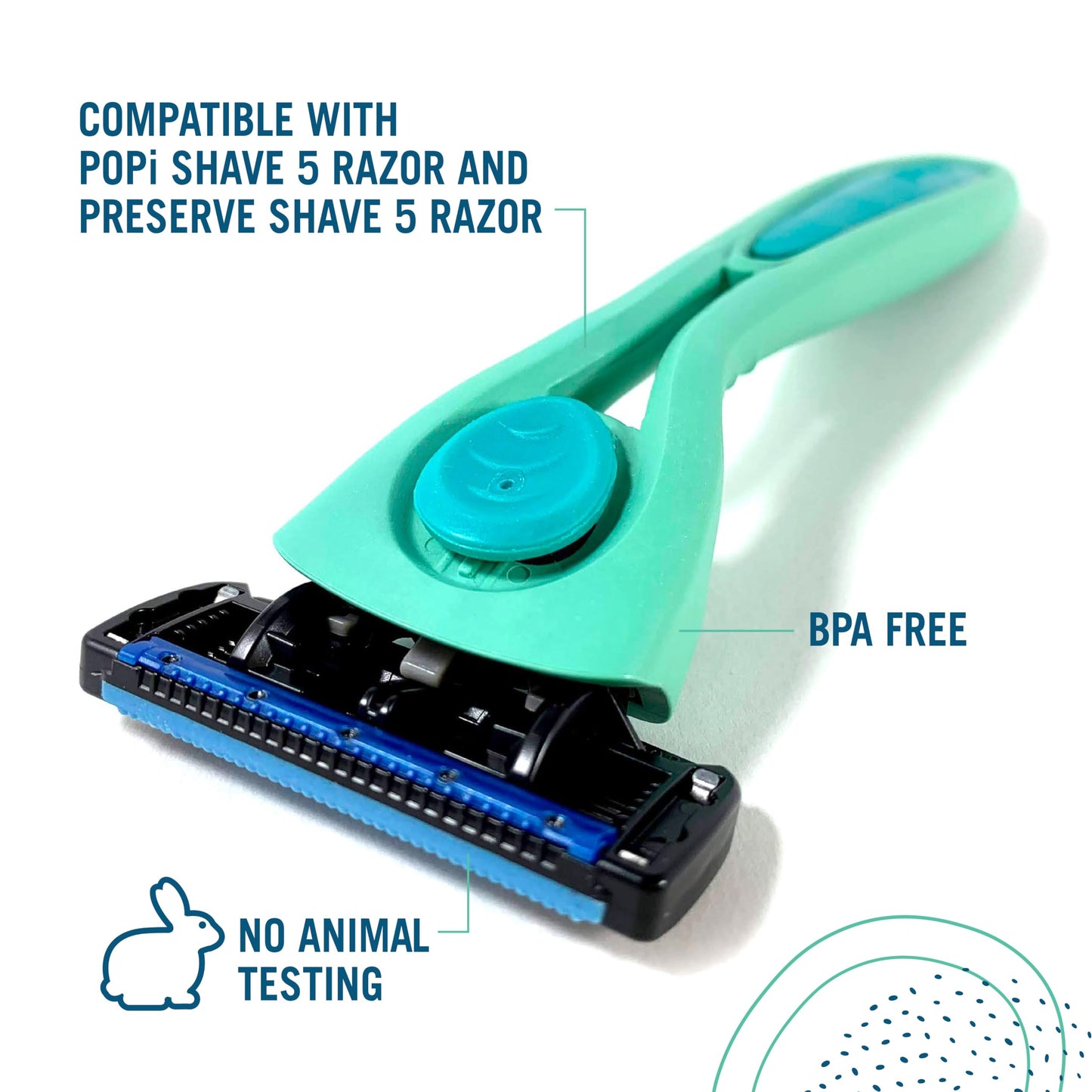 Preserve Shave 5 Five Blade Refillable Razor, Made from Recycled Materials, Sunshine Yellow Beauty and Personal Care Preserve