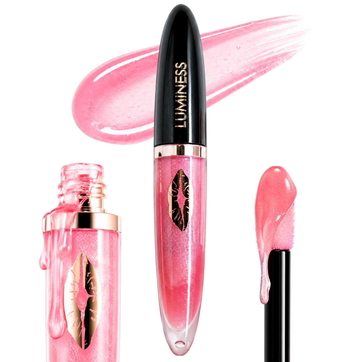 LUMINESS Hot Kiss Lip Plumper Gloss | Hydrating, Volumizing Lip Oil - Lip Gloss with Shea Butter & Vitamin E, Lip Stain, Lip Moisturizer, Long-Lasting Beauty & Personal Care LUMINESS