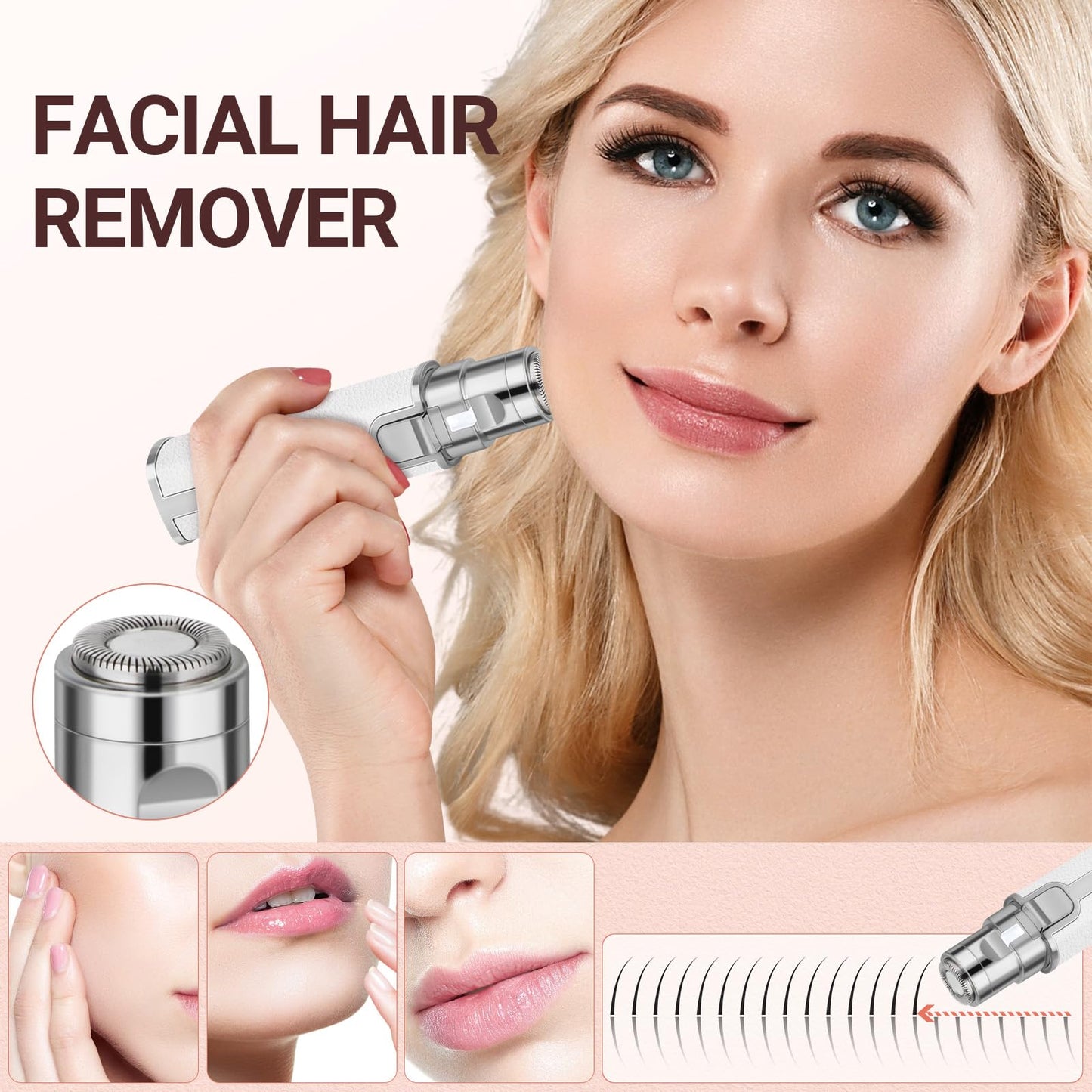 YLYYCC 2-in-1 Nose & Eyebrow Trimmer, Facial Hair Removal for Women Beauty and Personal Care YLYYCC