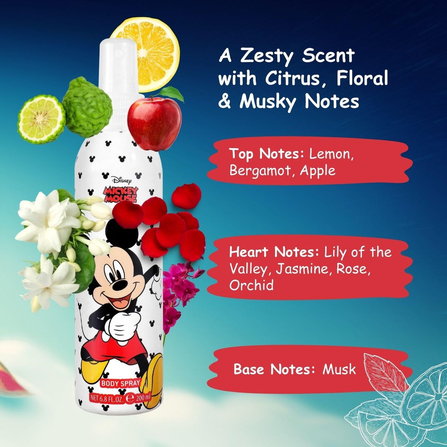 Disney Mikey Body Spray 200ml One Size Beauty and Personal Care AIR-VAL INTERNATIONAL