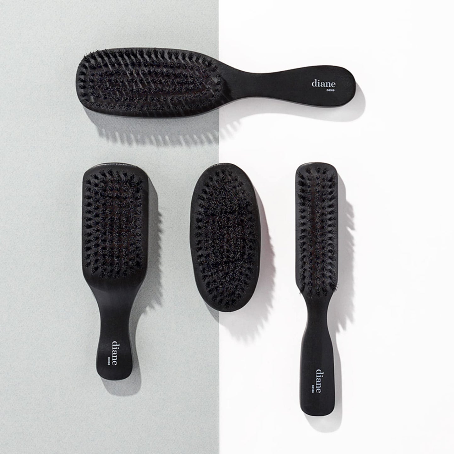Diane 100% Boar Bristle Club Brush for Waves and Smoothing - Fine to Medium Hair Detangler for Men and Women, Shine Restorer, Soft on Scalp Beauty & Personal Care Diane