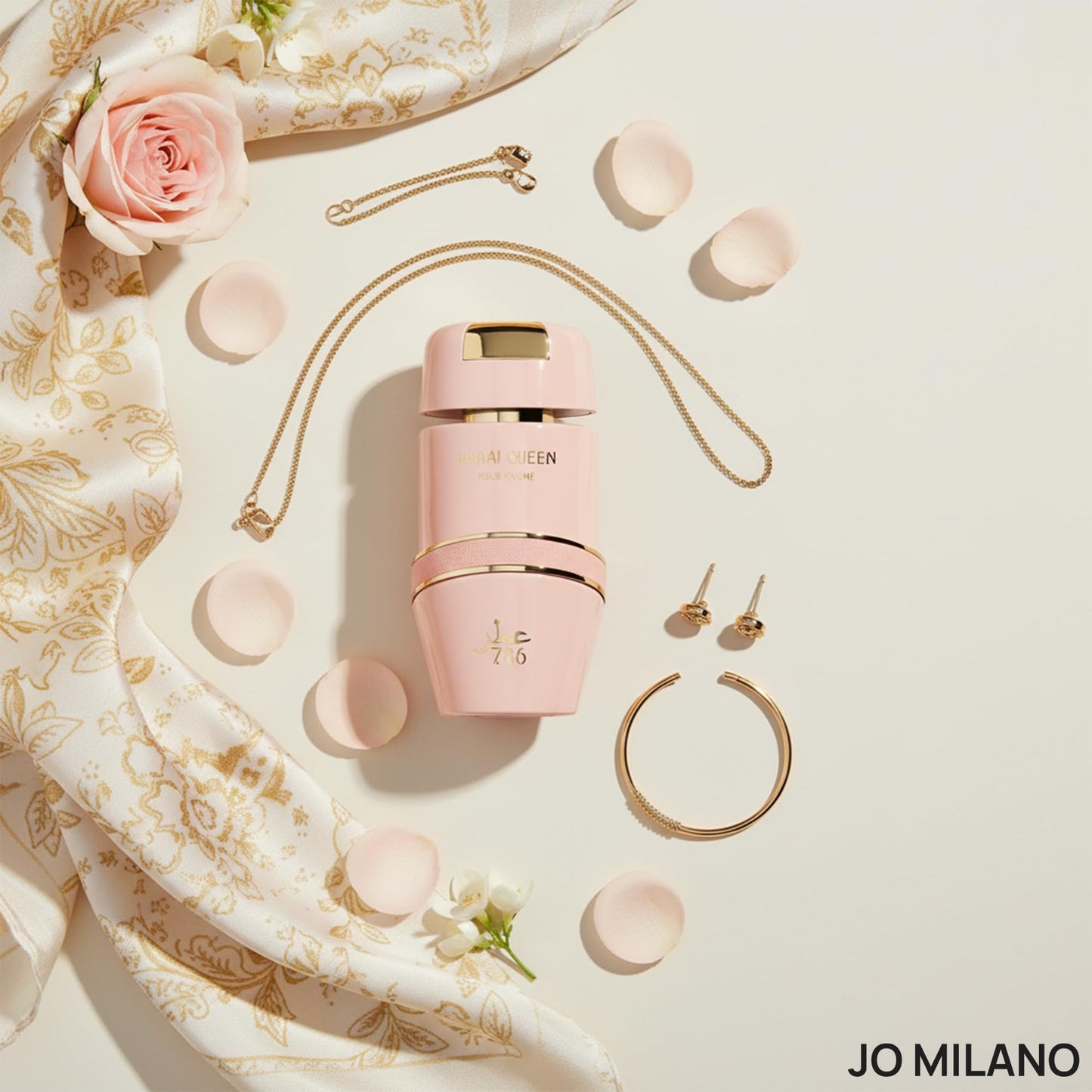 Jo Milano Dubai Queen Eau De Parfum Spray | 3.4 oz (100ml) | Sweet, Vanilla, Powdery, Fruity, Musk, Floral Scent | Long Lasting Fragrance for Women Beauty & Personal Care Jo Milano