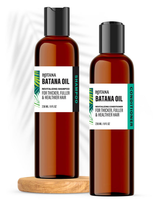 Batana Oil Shampoo and Conditioner Set - Keratin Infused Formula for Hair Growth, Thickening and Strengthening, Anti Hair Loss Beauty & Personal Care The-Mix-Up