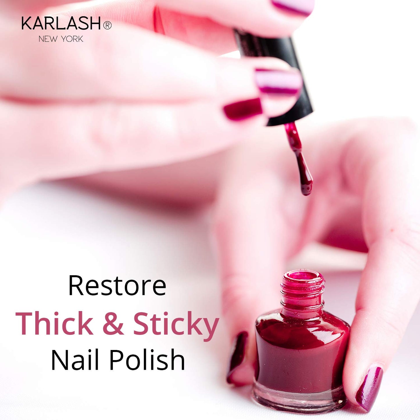 Karlash Professional Nail Polish Thinner 0.5 oz - Restore thick and sticky nail polish (1 Piece) Beauty & Personal Care Karlash